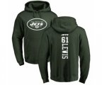 New York Jets #61 Alex Lewis Green Backer Pullover Hoodie