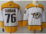 Nashville Predators #76 P.K Subban White Road Authentic Stitched NHL Jersey