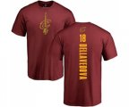 Cleveland Cavaliers #18 Matthew Dellavedova Maroon Backer T-Shirt