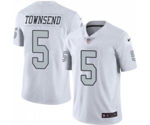 Oakland Raiders #5 Johnny Townsend Elite White Rush Vapor Untouchable Football Jersey