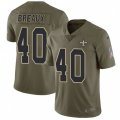 New Orleans Saints #40 Delvin Breaux Limited Olive 2017 Salute to Service NFL Jersey