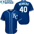 Kansas City Royals #40 Kelvin Herrera Replica Blue Alternate 2 Cool Base MLB Jersey
