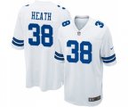 Dallas Cowboys #38 Jeff Heath Game White Football Jersey