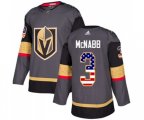 Vegas Golden Knights #3 Brayden McNabb Authentic Gray USA Flag Fashion NHL Jersey