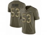 Green Bay Packers #53 Nick Perry Limited Olive Camo 2017 Salute to Service NFL Jersey