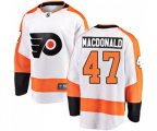 Philadelphia Flyers #47 Andrew MacDonald Fanatics Branded White Away Breakaway NHL Jersey