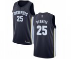 Memphis Grizzlies #25 Miles Plumlee Swingman Navy Blue Basketball Jersey - Icon Edition