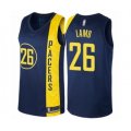 Indiana Pacers #26 Jeremy Lamb Authentic Navy Blue Basketball Jersey - City Edition