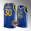 Golden State Warriors #30 Stephen Curry Royal 2022 Finals Stitched Basketball Jersey