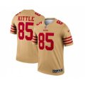 San Francisco 49ers #85 George Kittle 2022 New Gold Inverted Legend Stitched Football Jersey