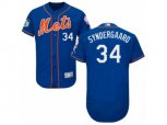 New York Mets #34 Noah Syndergaard Royal Blue 2017 Spring Training Authentic Collection Flex Base MLB Jersey