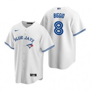 Nike Toronto Blue Jays #8 Cavan Biggio White Home Stitched Baseball Jersey