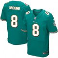 Miami Dolphins #8 Matt Moore Elite Aqua Green Team Color NFL Jersey