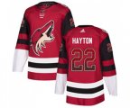 Arizona Coyotes #22 Barrett Hayton Authentic Maroon Drift Fashion Hockey Jersey