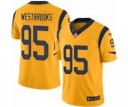 Los Angeles Rams #95 Ethan Westbrooks Limited Gold Rush Vapor Untouchable Football Jersey