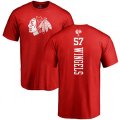 Chicago Blackhawks #57 Tommy Wingels Red One Color Backer T-Shirt