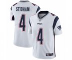 New England Patriots #4 Jarrett Stidham White Vapor Untouchable Limited Player Football Jersey