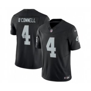 Las Vegas Raiders #4 Aidan O\'Connell Black 2023 F.U.S.E Vapor Untouchable Stitched Football Jersey