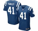 Indianapolis Colts #41 Matthias Farley Elite Royal Blue Team Color Football Jersey