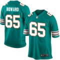 Miami Dolphins #65 Anthony Steen Game Aqua Green Alternate NFL Jersey