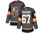 Vegas Golden Knights #67 Teemu Pulkkinen Authentic Gray Home NHL Jersey