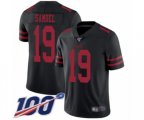 San Francisco 49ers #19 Deebo Samuel Black Vapor Untouchable Limited Player 100th Season Football Jersey