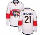 Florida Panthers #21 Vincent Trocheck Authentic White Away NHL New Jersey