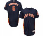 Houston Astros #6 Jake Marisnick Navy Blue Alternate Flex Base Authentic Collection MLB Jersey
