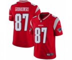 New England Patriots #87 Rob Gronkowski Limited Red Inverted Legend Football Jersey