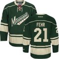 Minnesota Wild #21 Eric Fehr Premier Green Third NHL Jersey