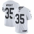 Oakland Raiders #35 Shareece Wright White Vapor Untouchable Limited Player NFL Jersey