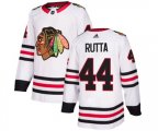 Chicago Blackhawks #44 Jan Rutta Authentic White Away NHL Jersey