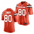 Cleveland Browns #80 Jarvis Landry Stitched Nike 2018 Orange Vapor Player Limited Jersey