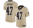 New Orleans Saints #47 Alex Anzalone Limited Gold Inverted Legend Football Jersey