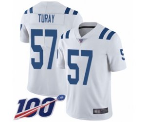 Indianapolis Colts #57 Kemoko Turay White Vapor Untouchable Limited Player 100th Season Football Jersey