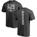 Los Angeles Kings #31 Scott Wedgewood Charcoal One Color Backer T-Shirt