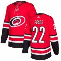 Carolina Hurricanes #22 Brett Pesce Premier Red Home NHL Jersey