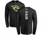 Jacksonville Jaguars #41 Josh Allen Black Backer Long Sleeve T-Shirt