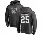 Oakland Raiders #25 Fred Biletnikoff Ash One Color Pullover Hoodie