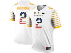2016 US Flag Fashion 2016 Men\'s Oregon Ducks Spring Game Mighty Oregon #2 Webfoot 100th Rose Bowl Game Elite Jersey - White