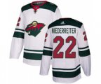 Minnesota Wild #22 Nino Niederreiter White Road Stitched Hockey Jersey