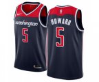 Washington Wizards #5 Juwan Howard Swingman Navy Blue NBA Jersey Statement Edition