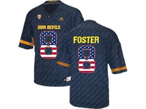 2016 US Flag Fashion Men\'s Arizona State Sun Devils D.J. Foster #8 College Football Jersey - Black