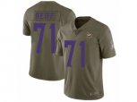 Minnesota Vikings #71 Riley Reiff Limited Olive 2017 Salute to Service NFL Jersey