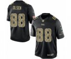 Carolina Panthers #88 Greg Olsen Limited Black Salute to Service NFL Jersey