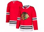 Chicago Blackhawks Blank Red Home Authentic Stitched NHL Jersey