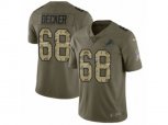 Detroit Lions #68 Taylor Decker Limited Olive Camo Salute to Service NFL Jersey