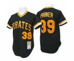 Pittsburgh Pirates #39 Dave Parker Replica Black Throwback Baseball Jersey