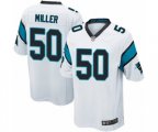 Carolina Panthers #50 Christian Miller Game White Football Jersey