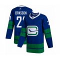 Vancouver Canucks #21 Loui Eriksson Authentic Royal Blue Alternate Hockey Jersey